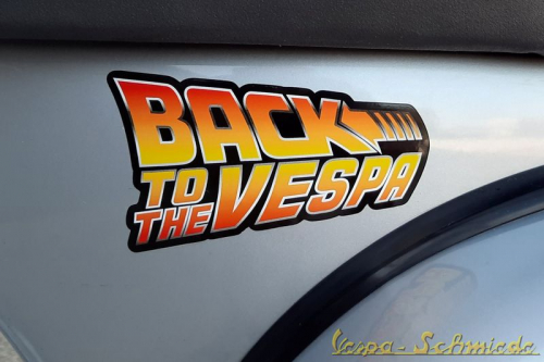 Aufkleber "Back to the Vespa"